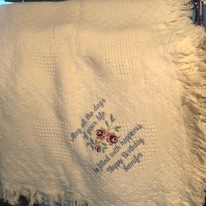 New 60”x44” throw blanket.